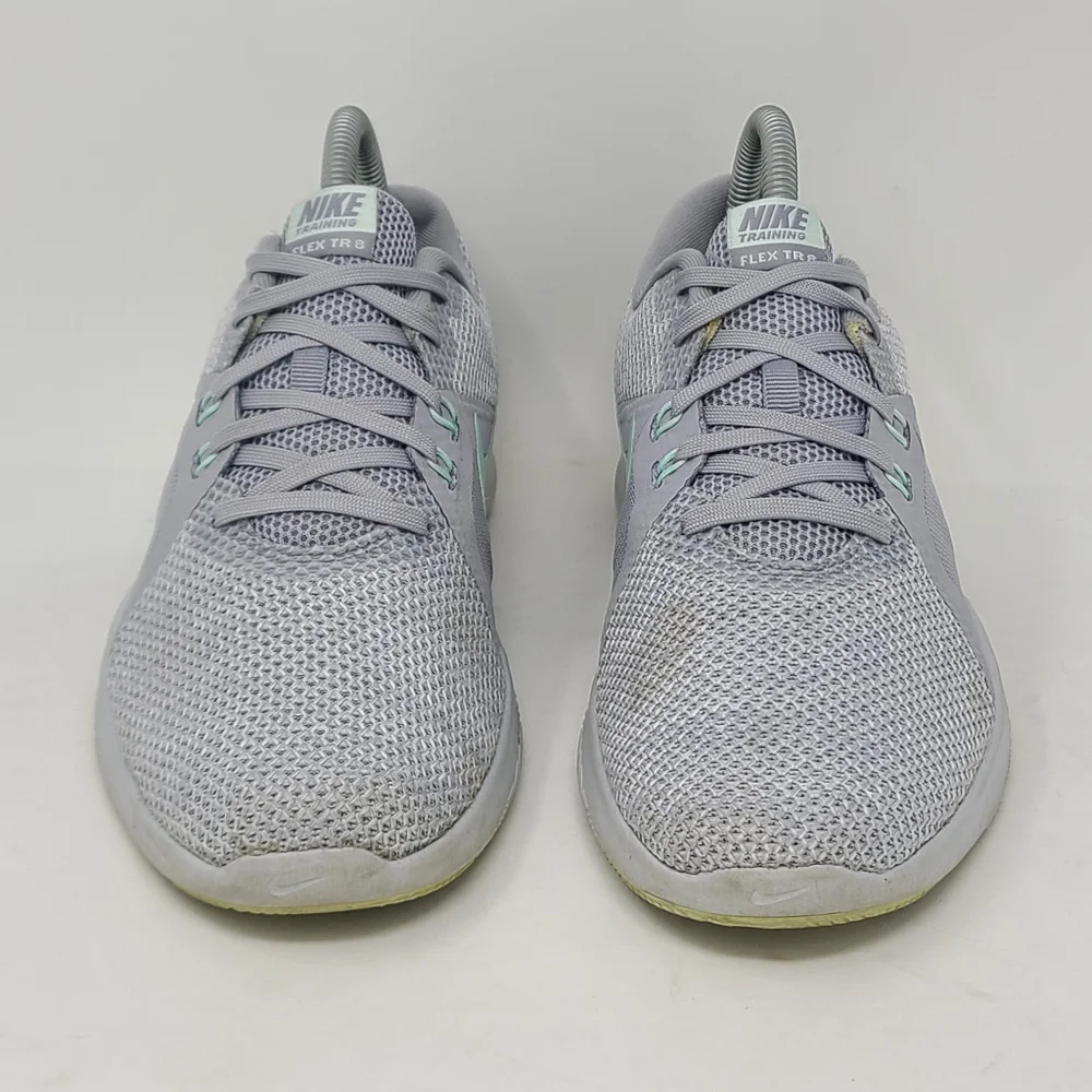 Nike Womens Flex Trainer 8 AJ8168 003 Gray Athletic Running Shoes Size 7 Women